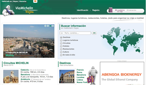 1750Viajes.ViaMichelin, nueva plataforma online para el turista