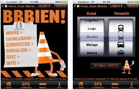 3143Aplicación para iPhone del transporte público español