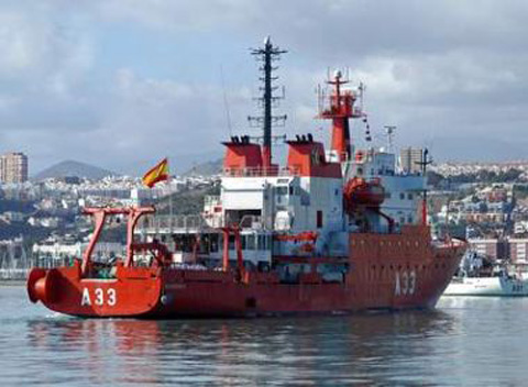 3128El Hespérides parte de Cartagena en misión científica