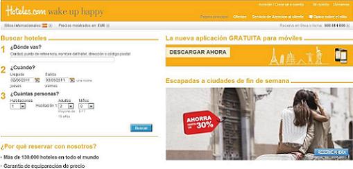 Hoteles.com premiado como mejor portal